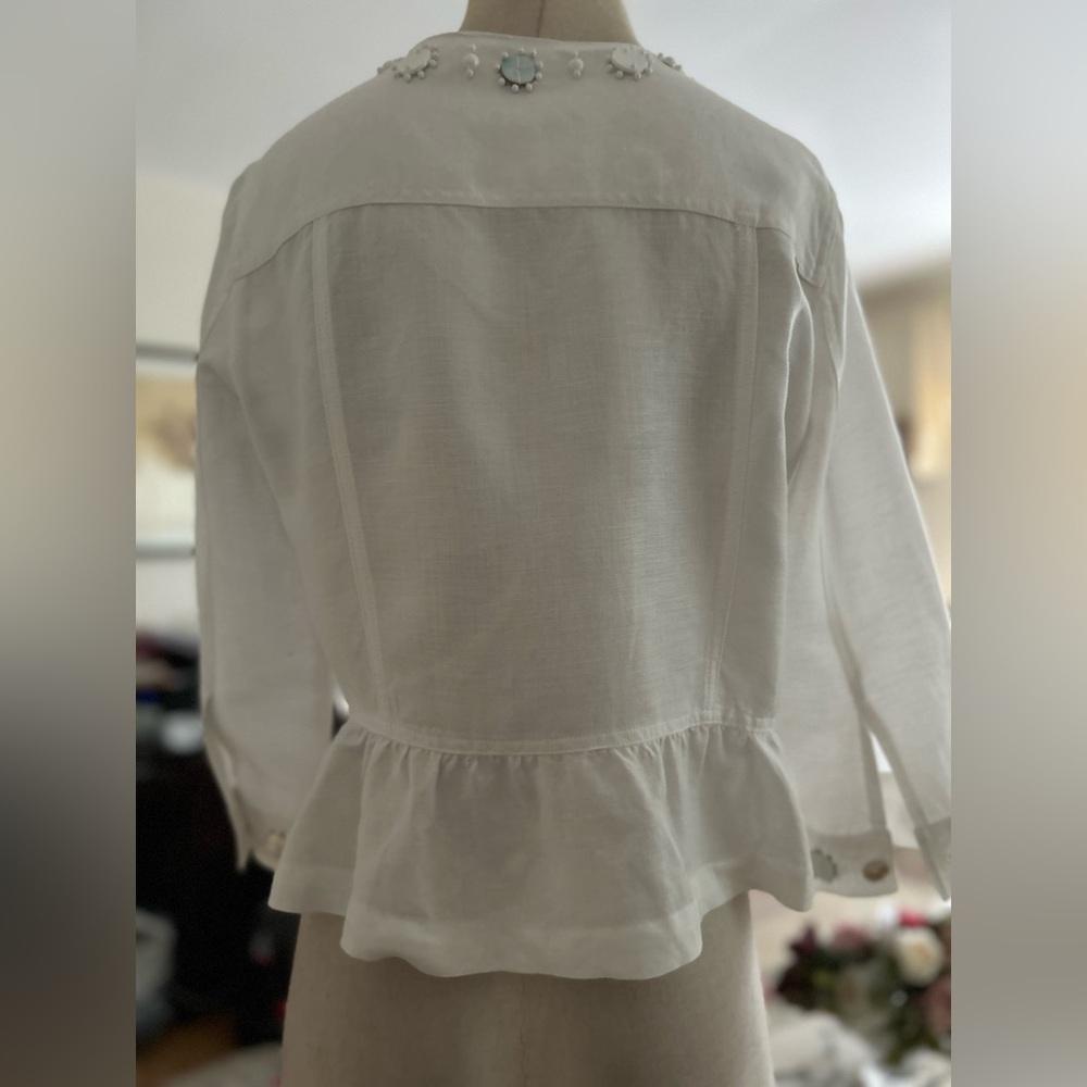 Ruby Rd Excellent Condition White Zip Up Size 12 - image 2